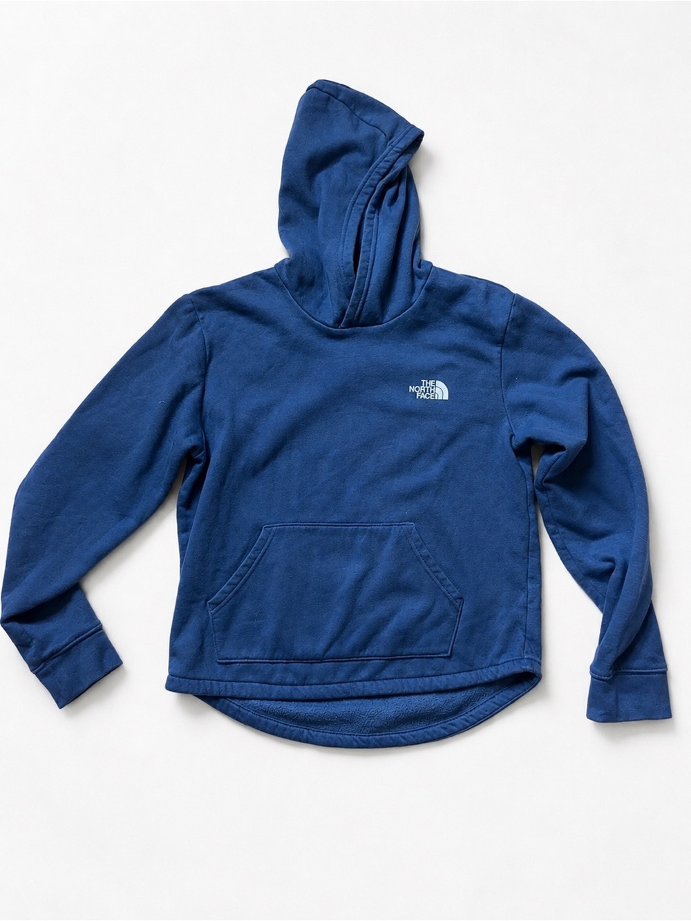 The North Face Kids Blue Pullover Hoodie with Front Pocket